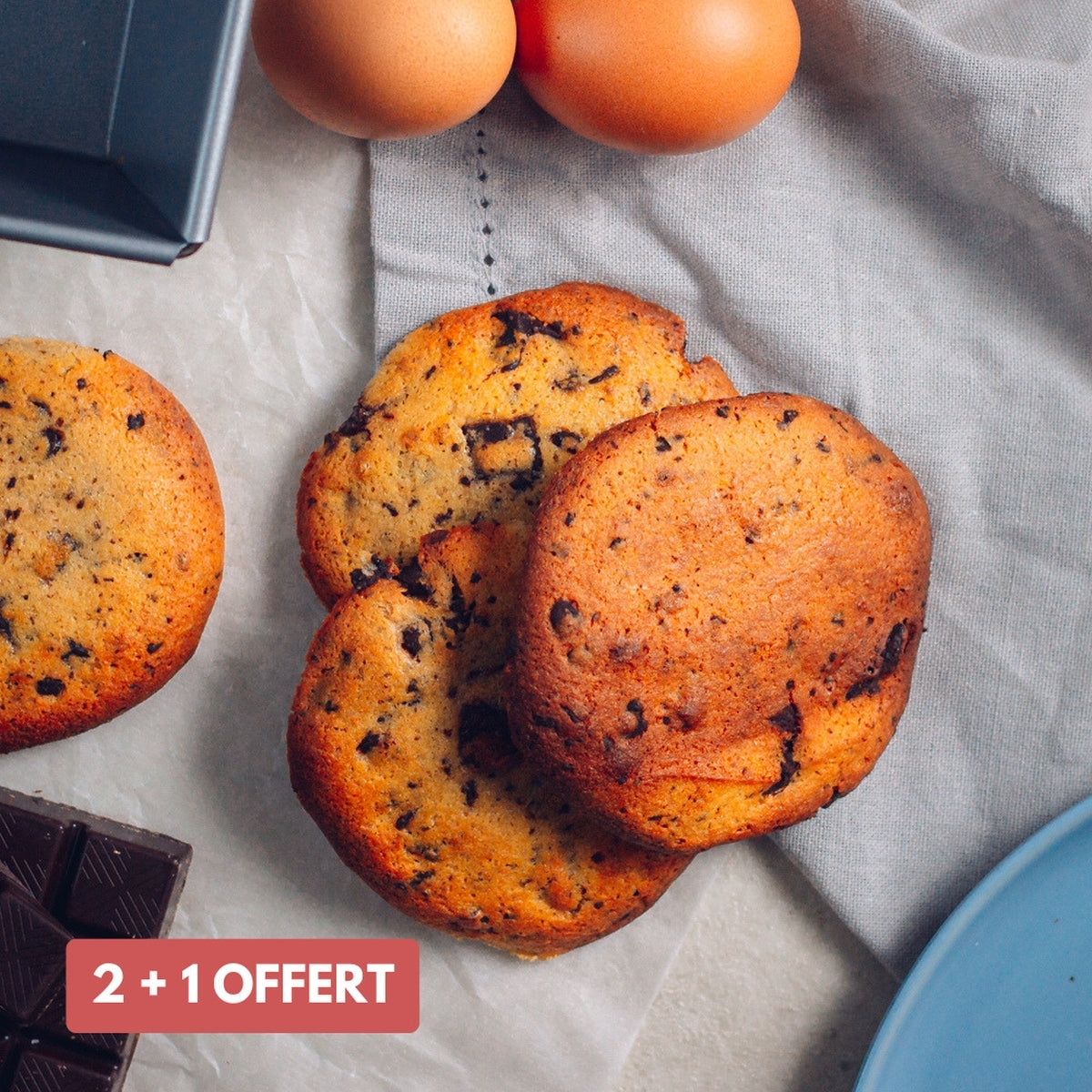 Cookie protéiné fraise (2 pièces)