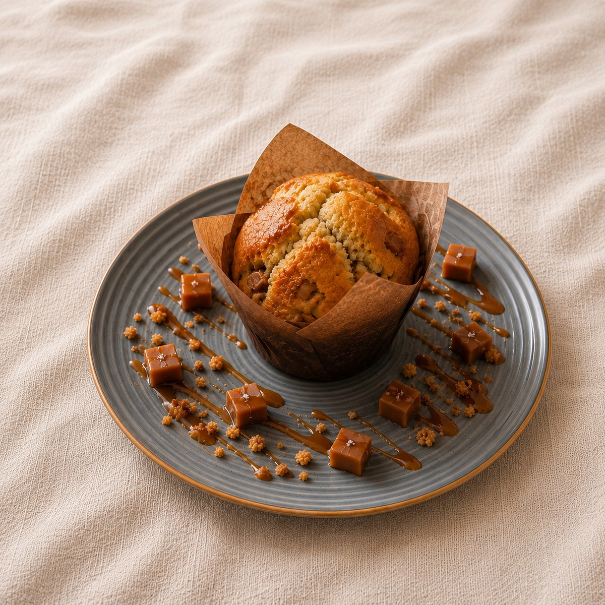 Muffin caramel beurre salé