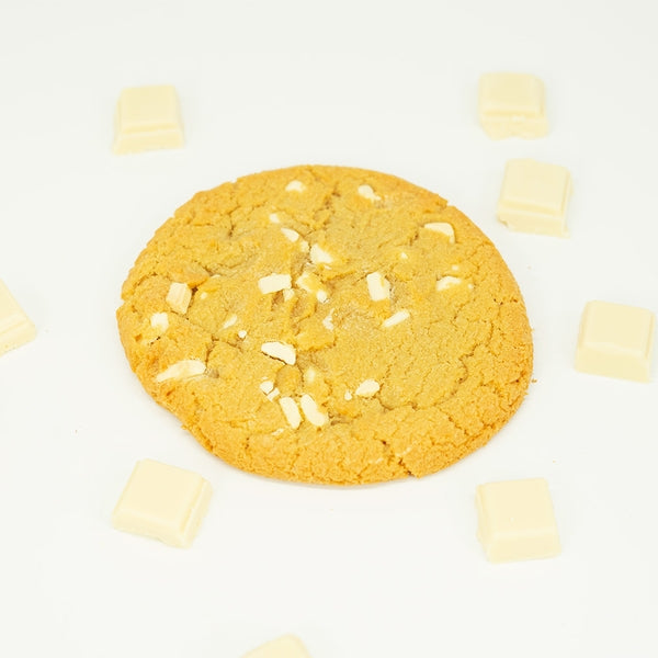 Méga cookie au chocolat blanc
