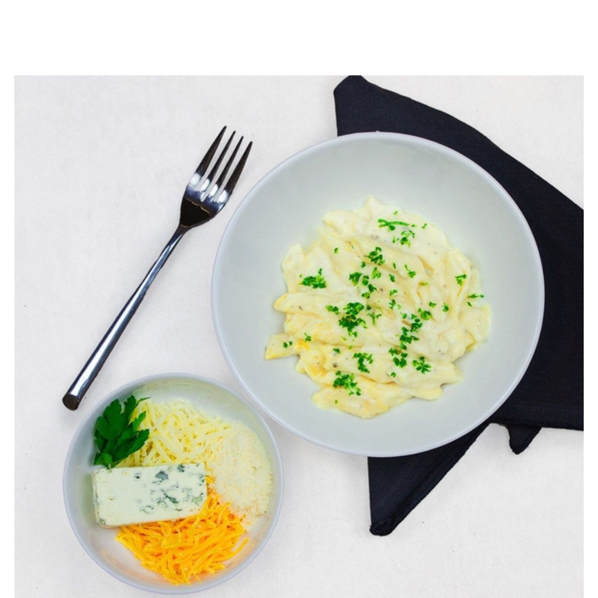 Pennes sauce aux 4 fromages