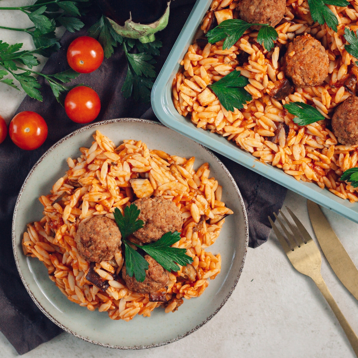 Boulettes de veau à la grecque