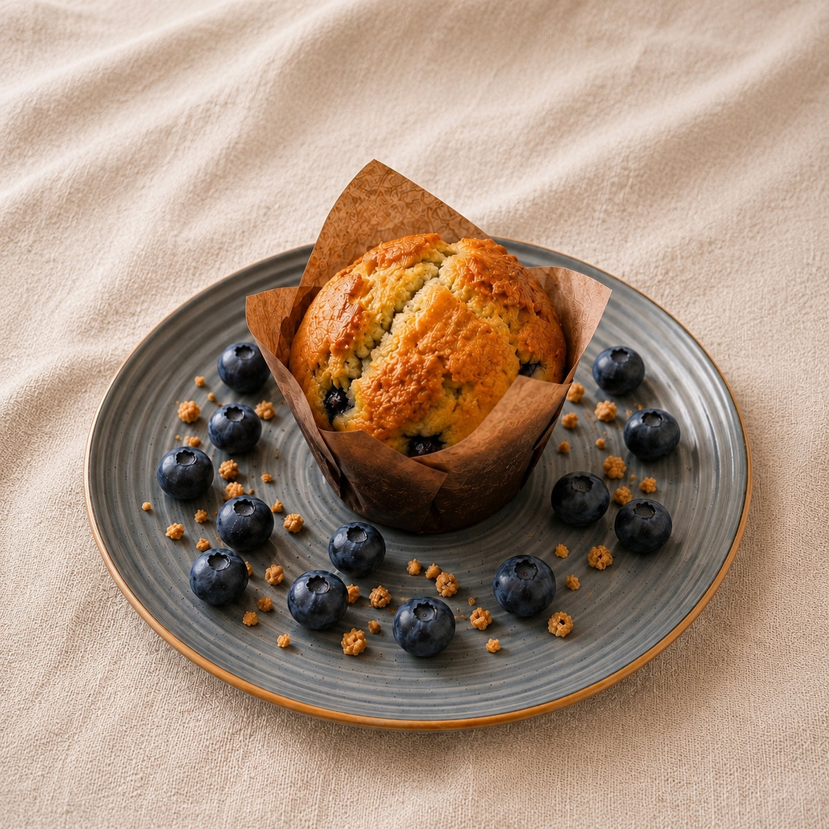 Muffin aux myrtilles