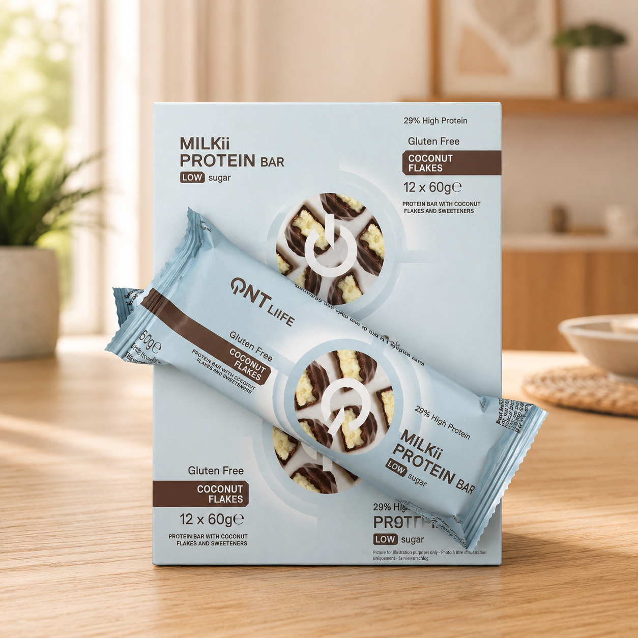 QNT MILKii Protein Bar - Coconut Flakes (60g)