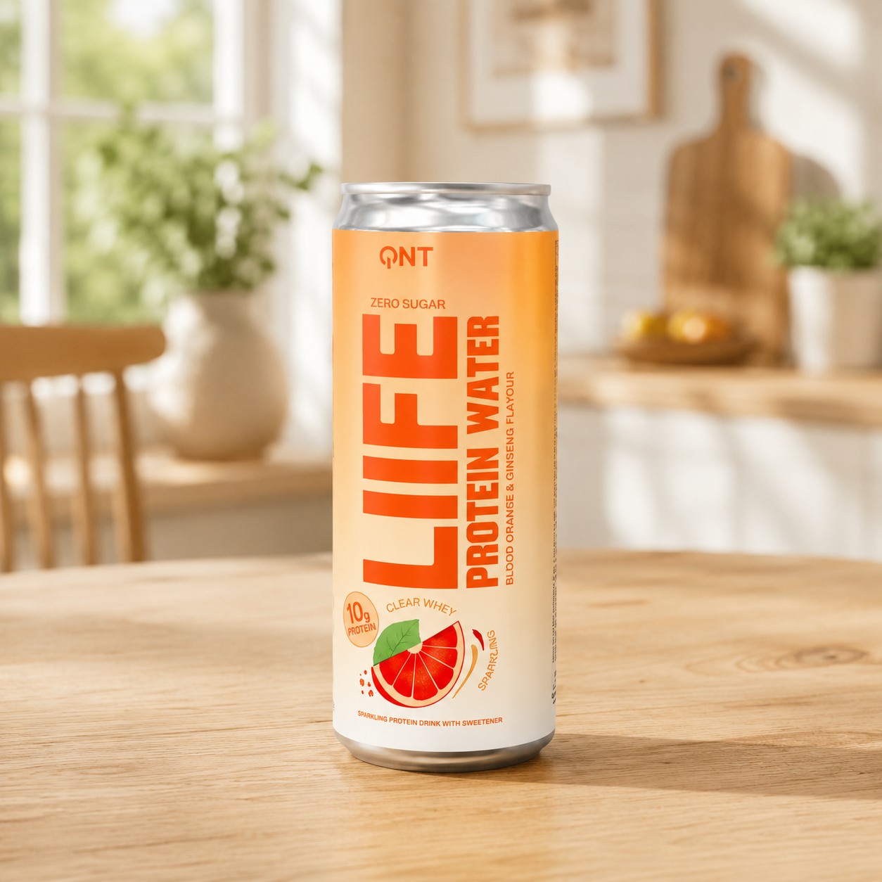 QNT Life Protein Water - Blood Orange & Ginseng (330ml)