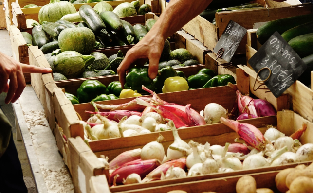 Mettre l'accent sur le frais et le local